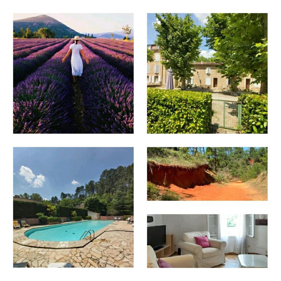 Eblouissant Appartement Au Calme D'Une Residence Avec Piscine Idealement Situe Au Pied Du Colorado Provencal Dans Le Prestigieux Luberon Rustrel Eksteriør billede